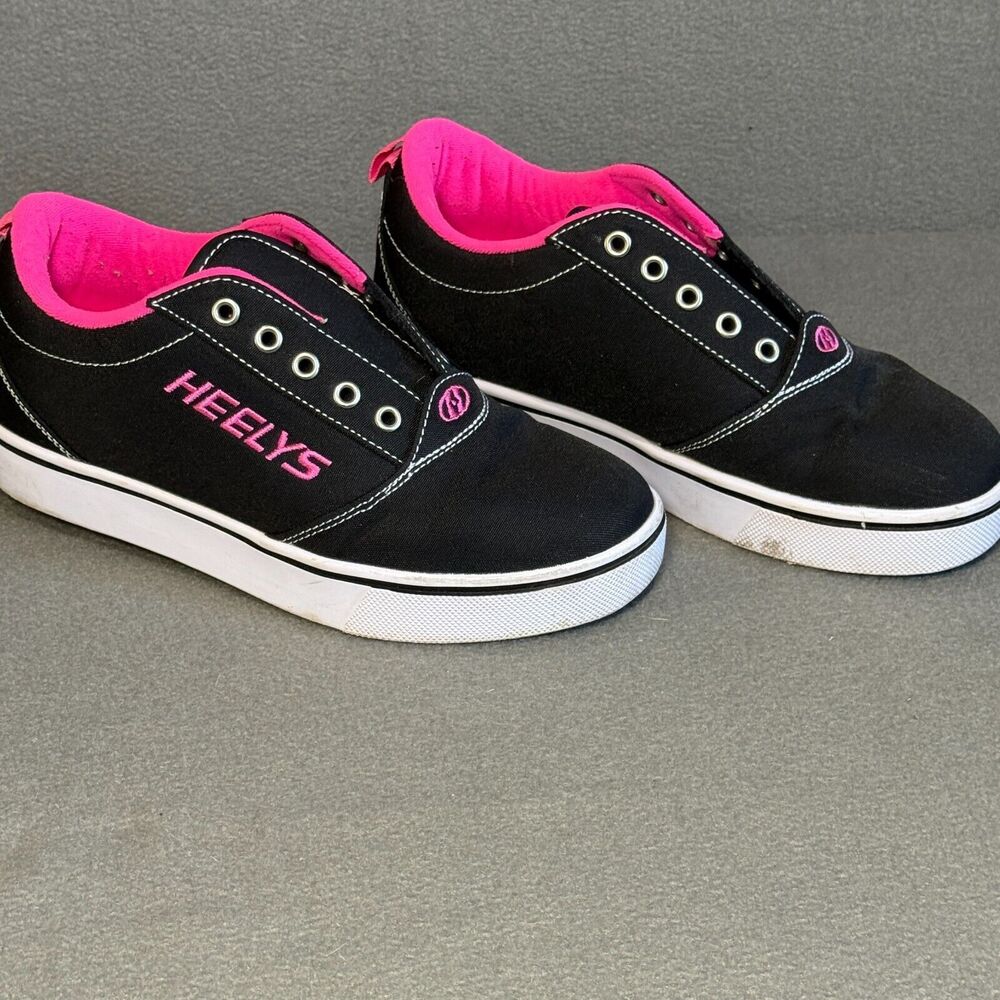 Heelys Shoes Youth 5 Women 6 Pro 20 Roller Skate Sneakers Black Pink HE100760H
